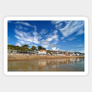 Lyme Regis Seafront Reflections Sticker